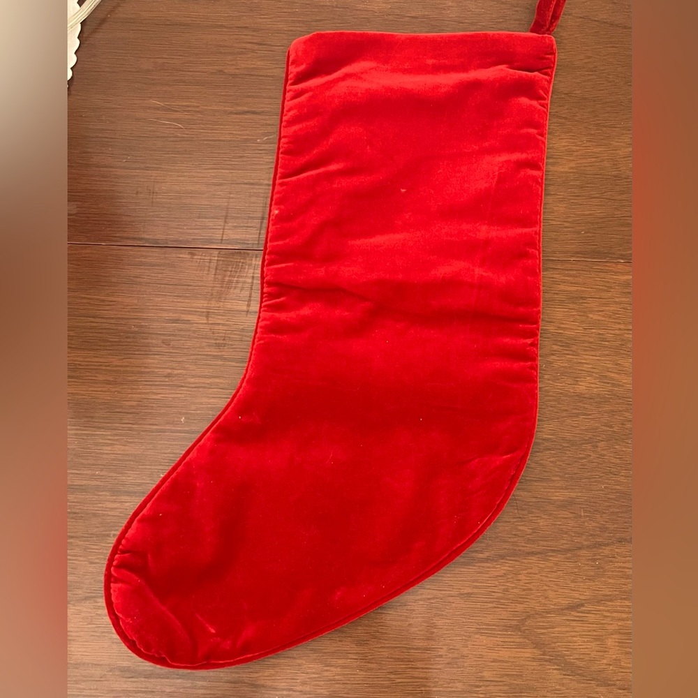 LANDS END “Rachel” needlework Christmas stocking EUC Like New! - Picture 2 of 4